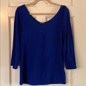 Cable & Gauge Royal Blue 3/4 Shirt.